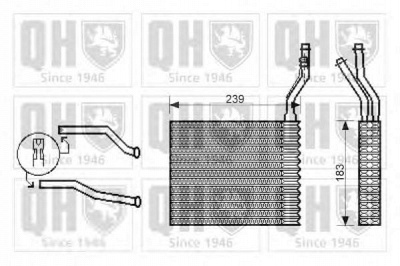 QUINTON HAZELL qhr2203 -  Теплообменник, отопление салона